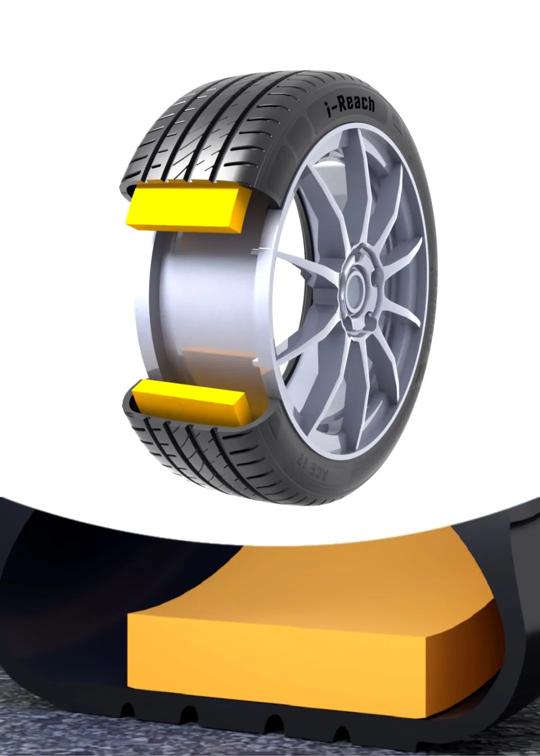 ZETA tire,puncture-resistant tires , puncture-resistant and explosion-proof tires , self-repairing tires , safety tires